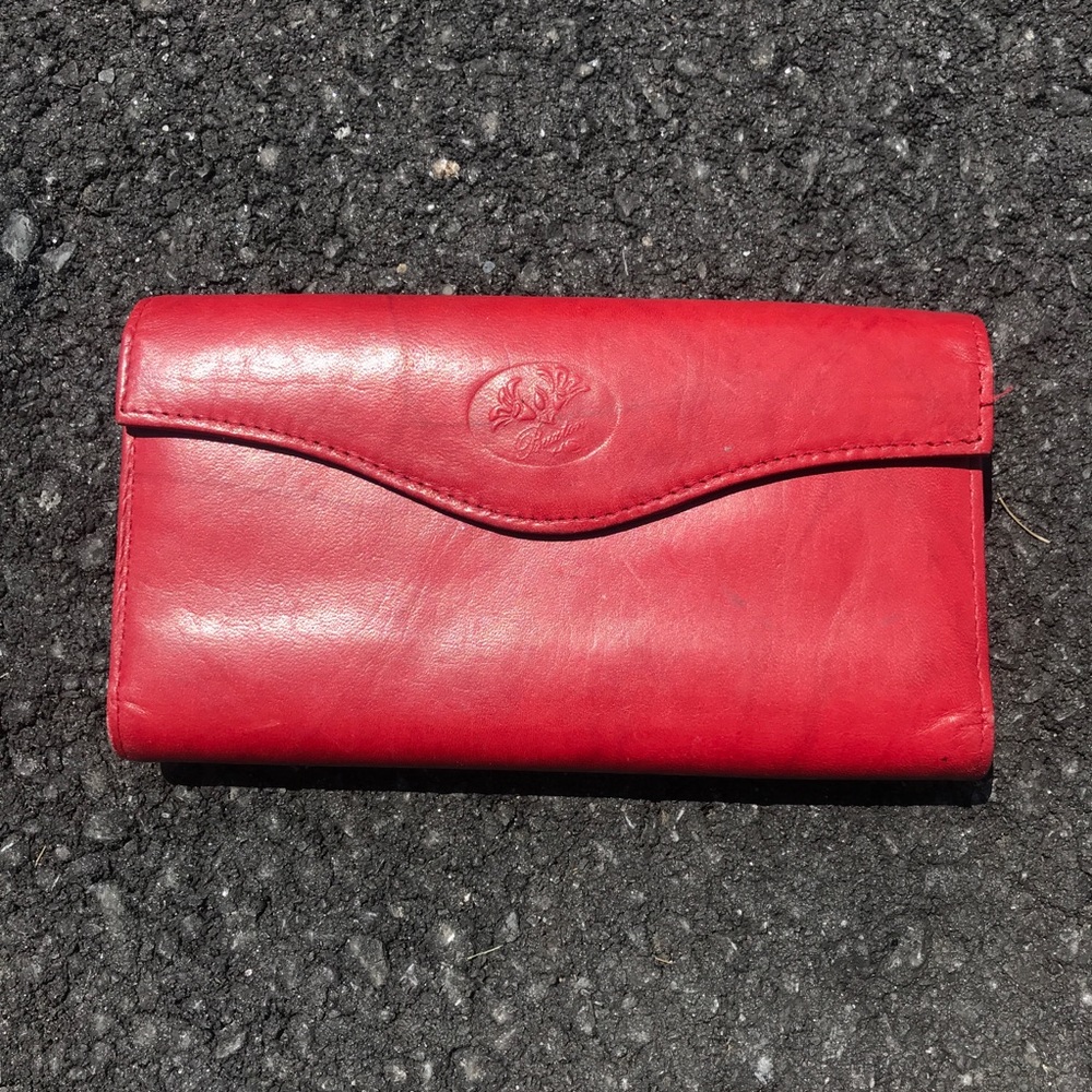 Vintage like new Red Leather wallet